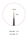 DIAMI 0.5 Skinny Liner Brush