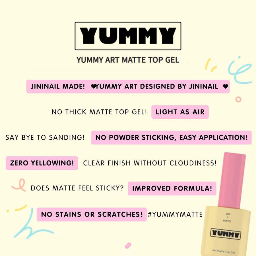 JINI X MAYO Yummy Matte Top Gel