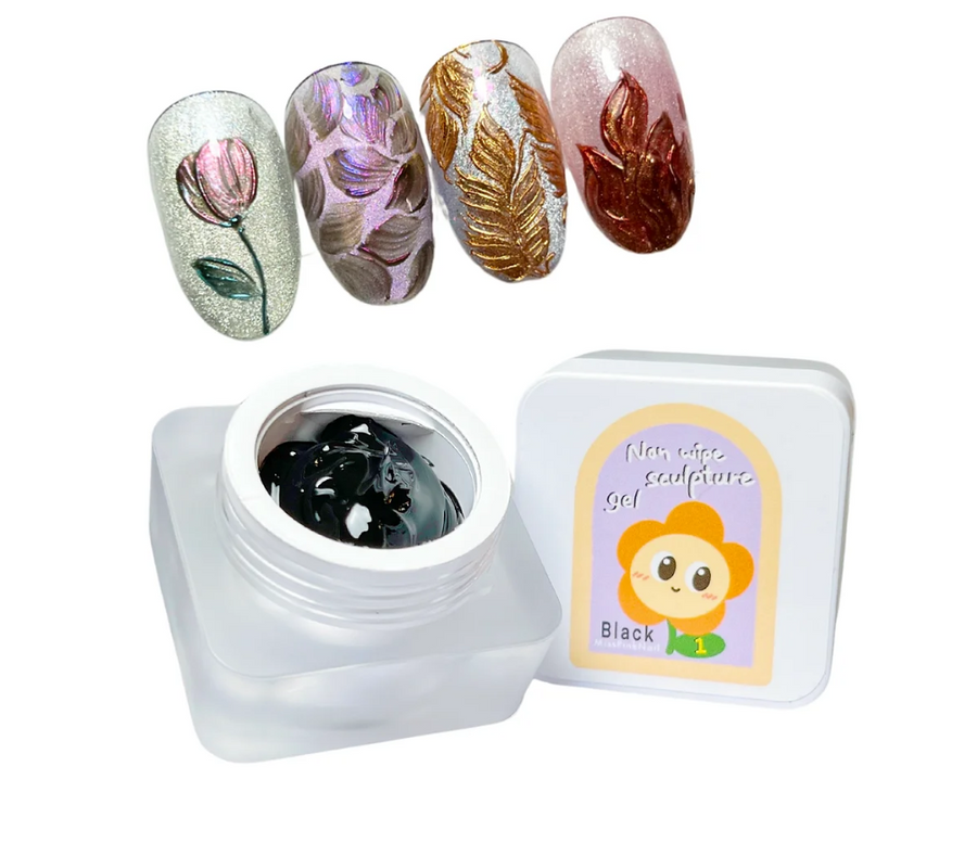 MPA Non Wipe Sculpture Gel Set [White + Black]