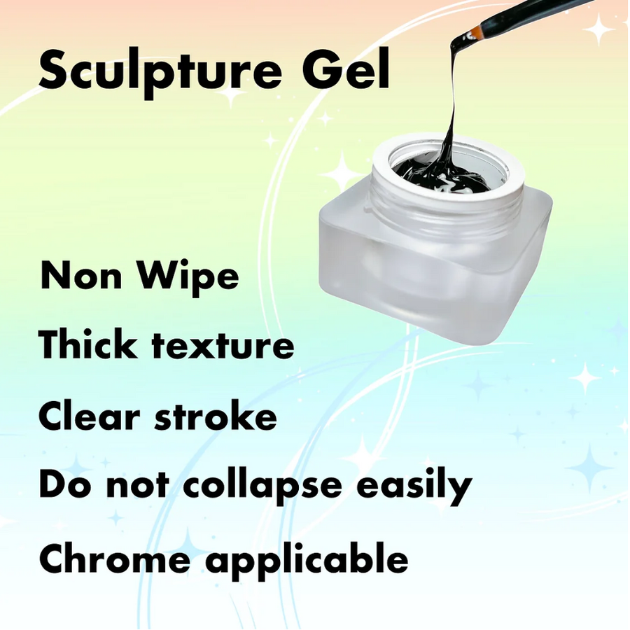 MPA Non Wipe Sculpture Gel Set [White + Black]