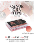DIAMI Canoe Gradation Tips (Coral Pink + Mama Red)